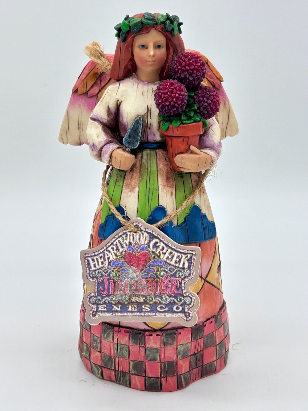 Vintage 2002 Jim Shore Heartwood Creek Angel of Persistence Figurine Tagged